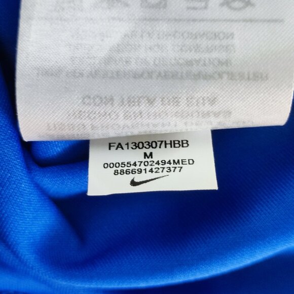 NWT Nike basketball training shirt women's size M blue white mesh on the side - Picture 7 of 14